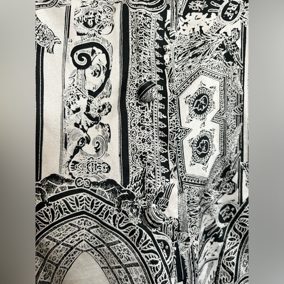 Unique Vintage 100% silk Long Sleeve shirt size L - Picture 3 of 6